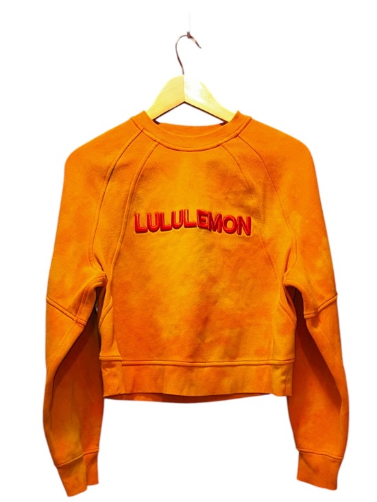 lululemon athletica Sweaters - Lululemon Dyed Orange Cropped Sweatshirt